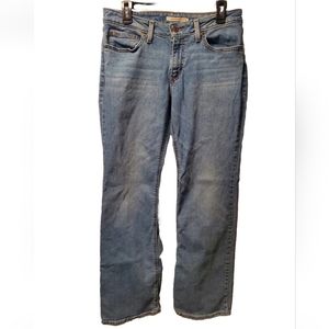 Vintage Levi's 518 Superlow Stretch Women's Boot Cut Blue Jeans Denim • Size 30